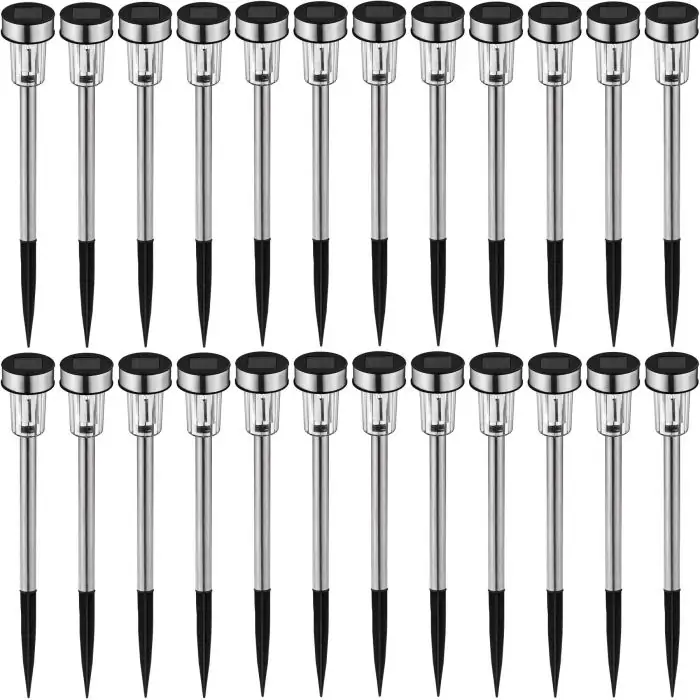 24-delige set LED-zonne-energie lampen