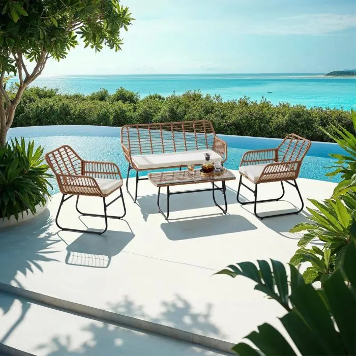 Wicker zitgroep Molfetta XL online shoppen | tectake