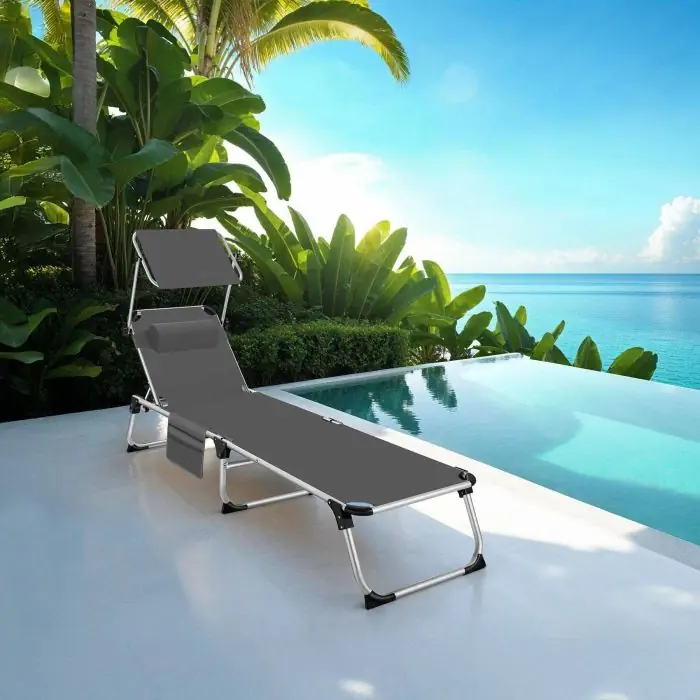 Aurelie 5点セット Aluminium ligstoel Aurelie online shoppen | tectake