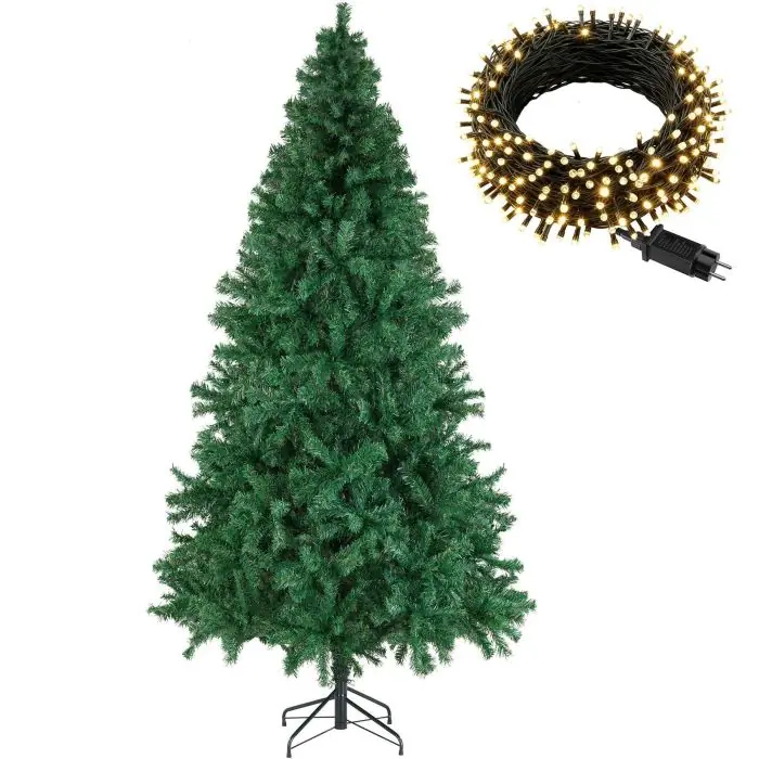 Set kerstboom met lichtsnoer