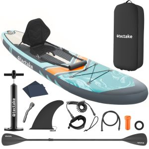 2in1 stand-up paddleboard, opblaasbaar, complete set