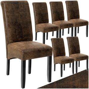 Eetkamerstoel, ergonomisch, massief hardhout