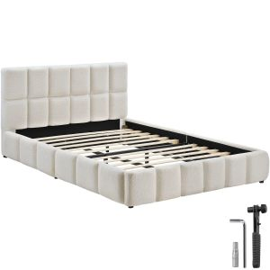 Stoffen bed Shirley met lattenbodem, draagkracht 250 kg