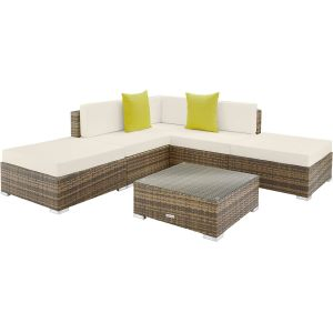 Rotanlounge met aluminium frame Paris